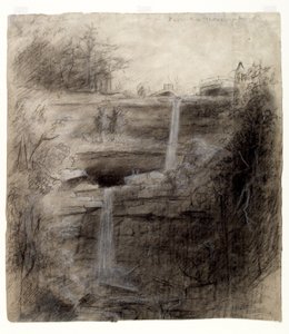 Double cascade - Chutes de Kaaterskill, 1826 - Thomas Cole